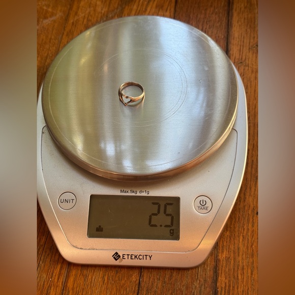 Vintage Sterling Silver Heart Ring Sz 6 3/4 - Picture 3 of 6